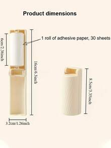 Portable Foldable Mini Lint Remover With Lid, Strong Sticky Dustproof Lint Roller, 180° Foldable Design For Travel Home Office & Daily Use, Elegant Exquisite Gift Choice - Multicolor - View 6