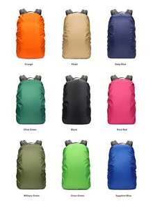 Capa de Chuva de Alta Qualidade para Mochila, Adequada para Mochilas de Grande Capacidade de 30-40L, À Prova de Poeira e Anti-Roubo, Aplicável para Ciclismo, Caminhada, Acampamento, Viagem e Outras Atividades ao Ar Livre, Capa Protetora Ultraleve e Dobrável à Prova de Poeira e Impermeável Adequada para Mochilas de 30L-40L - Multicolorido - Visão 5