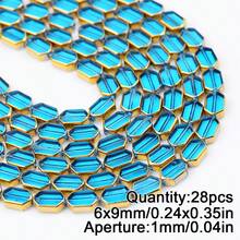 1颗时尚长方形心形和钻石形玻璃刻面水晶珠，金边米珠，DIY串珠手链、项链、耳环饰品配件 - DIY - 查看 38