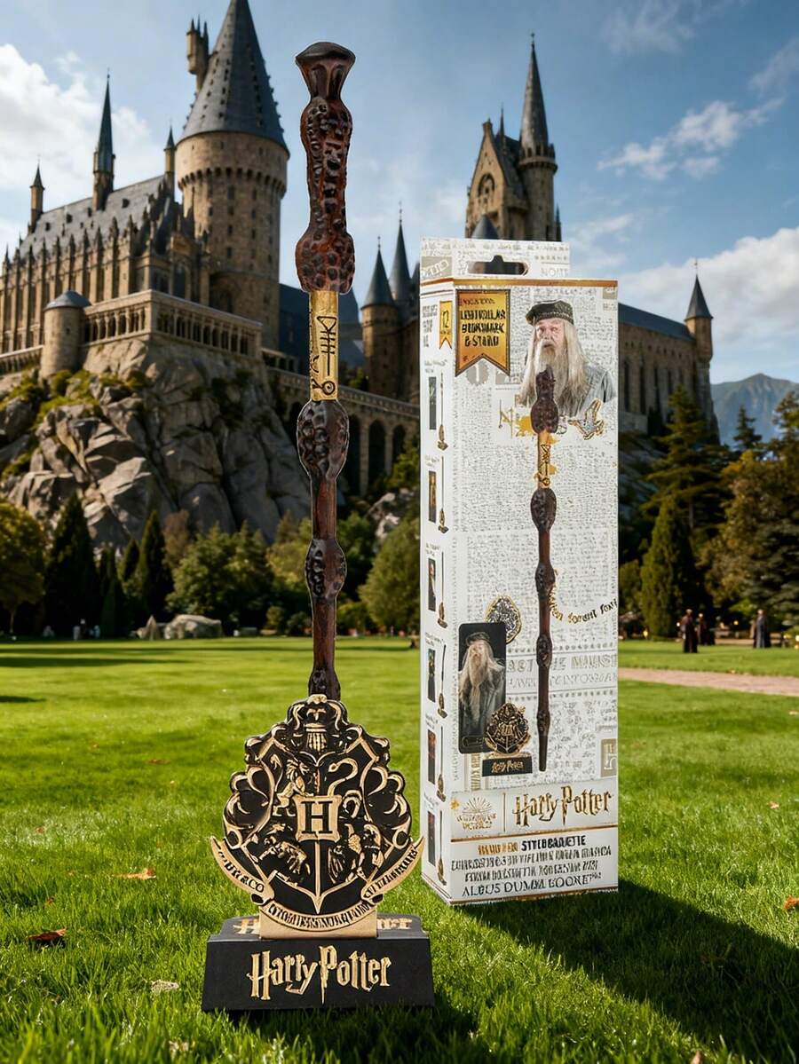 Harry Potter Officially Licensed Harry Potter Wand Pen Collectible Fountain Pens Novelty Gifts Harry Potter Quill Pen Novelty Ballpoint Pen Wizarding World Office Supplies Wizard Themed Stationery Hogwarts Student Supplies Kit 1Pc Warner Bros - A - View 1