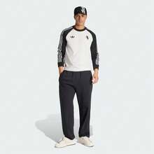 Adidas 男士 JUVE OG LS 长袖针织无领 TKB4456 - 黑與白 - 查看 6