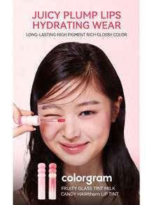 Colorgram Honey Candy Cane Sweet Lip Gloss - Glossy Lip Tint, Mirror-Like Shine, Moisturizing Lip Tint, Spring/Summer Nude Pink, First Love Milk Series - Sweet Lip Gloss 01 - View 6
