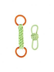 Đồ chơi kéo co dây đôi cho thú cưng, vừa giải trí vừa có chức năng mài răng, giúp làm sạch vết ố trên răng, thích hợp cho chó chơi tương tác, giúp tiêu hao năng lượng dư thừa của chó để tránh phá hoại, thiết kế hai vòng cũng tăng cường thời gian gắn kết giữa chủ và thú cưng. - Nhiều màu - Xem 7