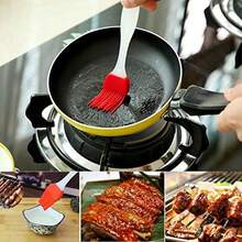 Guantes de Silicona Resistentes al Calor Manoplas para Barbacoa y Garras de Carne y Cepillo Manoplas de Horno Impermeables Antideslizantes con Protección de Antebrazo Extendida Capa Interna de Algodón para Barbacoa Cocinar Hornear - Naranja negro - Ver 4