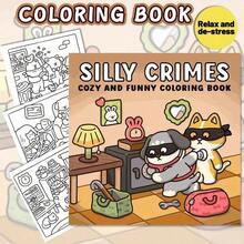 Cute Animal Coloring Book, Suitable For Adults And Teenagers To Relax. It Is The Perfect Gift For Easter, Mother's Day, Father's Day, Back To School And Birthday. Mom Gift, Korean Wave, School Supplies, Coloring Book, Stationery, Easter Gift, Room Decor, Learning Supplies, Office Supplies, Gifts, Party Favor Filler, Toys. Comfortable Space Coloring Book (The Pad In The Product Specifications Needs To Be Purchased Separately.) - Single Piece - View 2