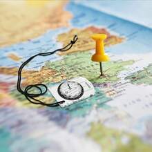 Mini boussole acrylique transparente avec échelle de carte et cordon, convient pour la navigation et la randonnée en extérieur - Mini boussole - Voir 6