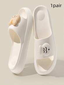 1 Pair New Cute Cat & Fish Design Beach Slippers, Summer EVA Non-Slip Lightweight Durable Slippers For Women - Women's Slippers - View 34