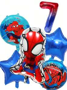 Bộ trang trí bóng bay chủ đề Người Nhện Marvel cho tiệc sinh nhật, bao gồm bóng bay số lớn 40 inch, thích hợp cho các hoạt động kỷ niệm và quà tặng/bó hoa cho trẻ em. - Bộ bóng bay - Xem 9