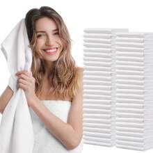 Disposable Hair Drying Towels 50 Count Super Absorbent Large Luxury Salon and Spa Camping Trips for Hair Face Body Use 16" x 31.5" - 50 piezas 31,5 x 16 - Ver 2