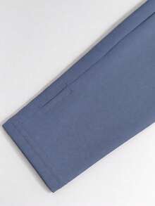 Bộ đồ nữ 2 món, áo kiểu dáng ôm sát thời trang màu trơn kèm áo khoác có khóa kéo và quần, chất liệu polyester nhẹ, phù hợp cho tập thể dục & yoga, mùa xuân/thu. - Màu xanh bụi bặm - Xem 8