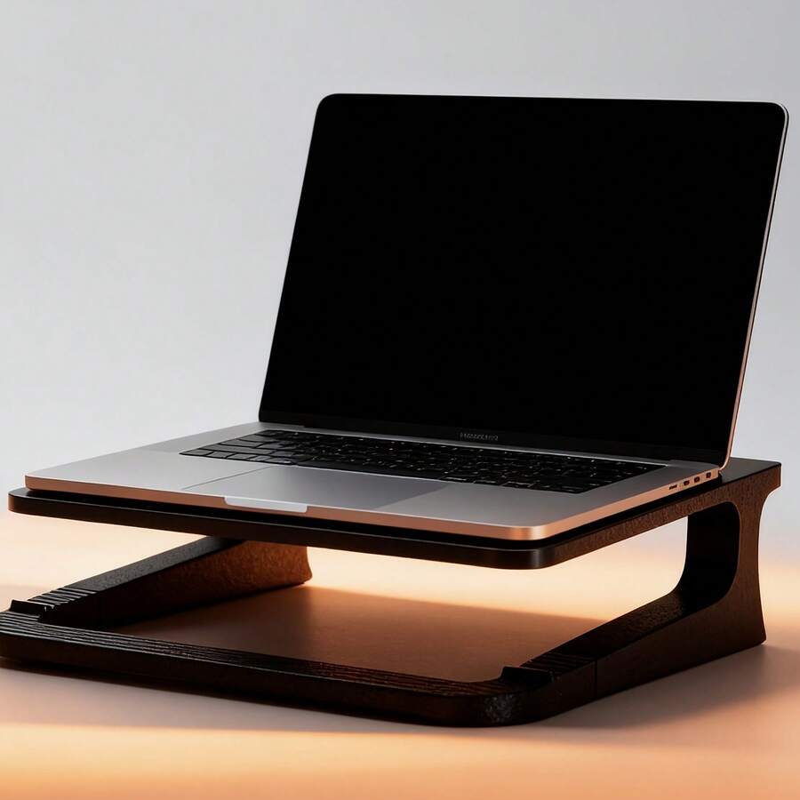 1pc Detachable Portable Dual-Layer Elevated Laptop Cooling Stand, Office Desk Holder, Hollow Stand