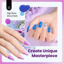 Beetles 15ML 6 Colors  HEMA-Free Pastel Gel Polish - Fairy Tale Dream, Pastel Yellow Pink Blue Purple, Colorful Bottle, Soak Off UV LED Manicure - 15ML 6Colors Hema Free Wisteria Whisper - 查看 4