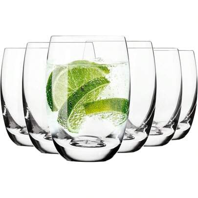 Krosno Wasserglas Highball Saft, 360 ml,-Kollektion, für Zuhause, Restaurants, Partys, spülmaschinenfest, 12 Stü