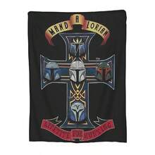 Custom M-Mandalorianed Movie Blankets Warm Flannel Throw Blanket For Bedding Couch Quilt.Jpg - White - View 1