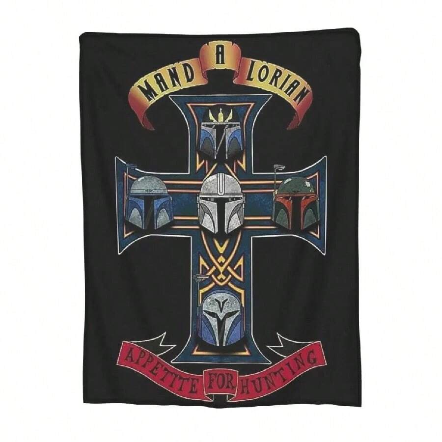 Custom M-Mandalorianed Movie Blankets Warm Flannel Throw Blanket For Bedding Couch Quilt.Jpg - White - View 1