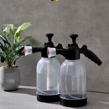 Rociador de espuma neumático para lavado de autos, de mano, de 2L, tipo de espuma transparente de alta presión en forma de abanico para el hogar y el automóvil - 1 pieza - Ver 2