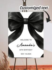 Customized Welcome Sign, Personalized Party Photo Booth Prop, Suitable For Bridal Shower, With "Bride Or Die" Slogan, Gothic Theme Decor And Photography Accessory, Great For Weddings And Baby Showers - Multicolor - View 9