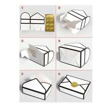 12pcs Vintage Rose Wax Seal Candy Gift Boxes, European Style Paper Containers For Snacks And Sweets, Suitable For Candies And Desserts - View 5