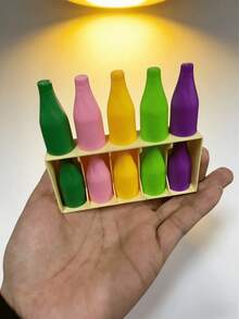 Drink Bottle Matching Game, Teenage Memory Matching Board Game Set, Made Of Material, Color Recognition And Logic Thinking Toy, Interactive Family Board Game, Promotes Social Interaction And Collaborative Thinking, Multi-Player Challenge, Observation And Reaction Training, Interactive Toy, Suitable For Family Gathering Game Night - Multicolor - View 4
