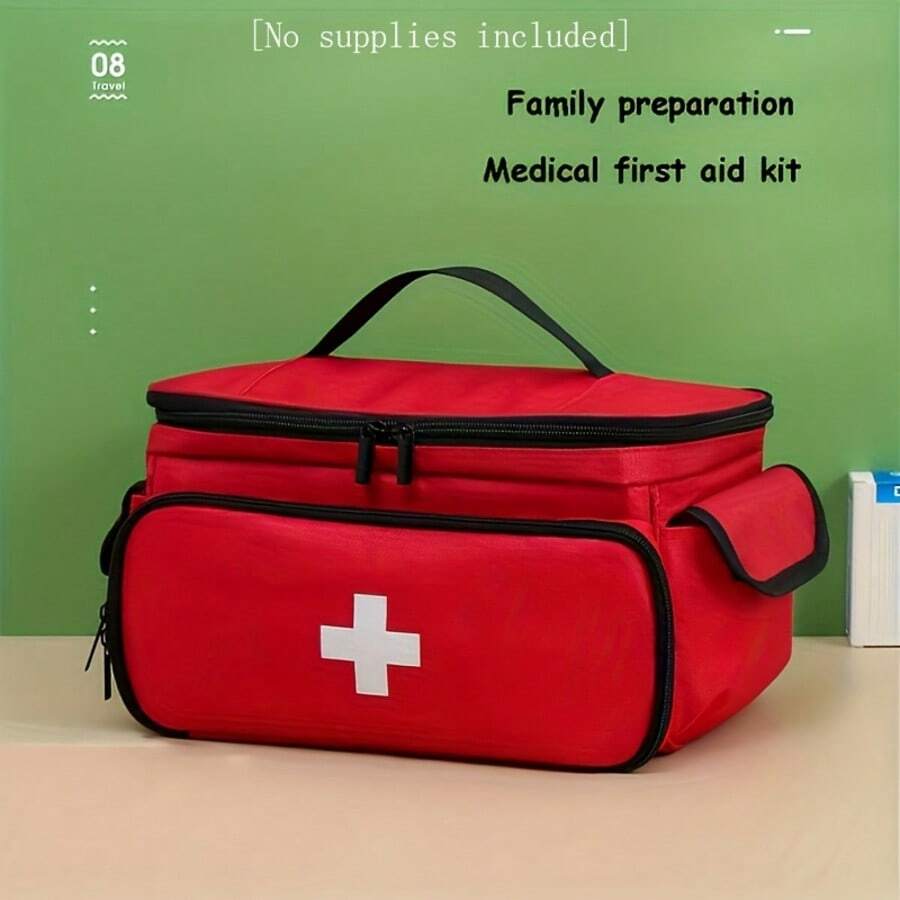 Medical Bag | Travel And Household First Aid Kit, Small Medicine Storage Bag | No Supplies Included