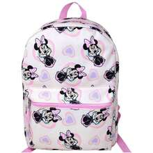 Fast Forward Disney Minnie Mouse 16" Pink School Bag With Hearts Allover, Girls Backpack - Multicolor - View 2