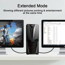 كابل DisplayPort بدقة 8K، كابل DisplayPort 1.4 بدقة 4K/165Hz، كابل DisplayPort 1.4 بدقة 8K للكمبيوتر المحمول واللابتوب والتلفزيون بدقة 8K - مشاهدة 6