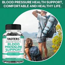 Suplemento premium para la presión arterial, fórmula a base de hierbas para la salud del corazón, 120 cápsulas - 120 cápsulas - Ver 4