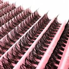 1PC 10 Rows 200 Clusters Eyelashes, 40D Mix Full Curled Eyelashes, Natural Appearance Single Length DIY False Eyelashes - Beginner Friendly & Reusable Lashes Lash Clusters, Eyelash Clusters, Individual Eyelashes, Lashes, Fake Lashes - A - View 4