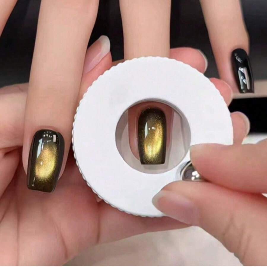 1 chiếc dụng cụ tạo hiệu ứng mắt mèo tự động bằng nam châm, hình chữ U với nam châm mạnh và bi nam châm, thích hợp cho người mới bắt đầu dễ dàng tạo nhiều hiệu ứng mắt mèo khác nhau tại nhà, phù hợp cho các tiệm làm móng. - Nhiều màu - Xem 1