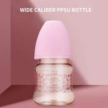 1 bình sữa chống đầy hơi PPSU, núm vú silicon, chống rơi vỡ và chịu nhiệt, đường kính bình 5cm, thích hợp cho bé sử dụng hàng ngày. - Nhiều màu - Xem 1