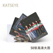50張 KATSEYE 全息雷射 Lomo 卡與明信片，K-Pop 女團明星小卡 - 彩色 - 查看 4