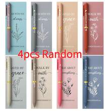 4/8支装励志笔套装（含卡片），基督教经文主题圆珠笔，黑色墨水，返校礼物，专为教师/同事/员工/护士设计（时尚外观） - 多色 - 查看 10