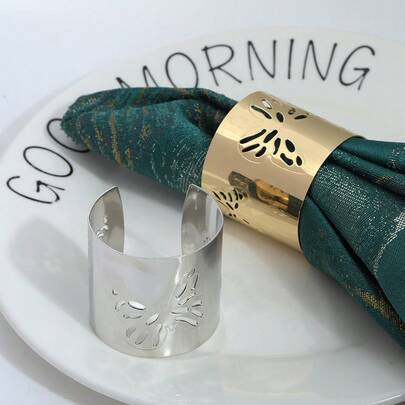 6/10 piezas Elegantes anillos para servilletas con diseño de mariposa de metal, adecuados para decoración de bodas, fiestas festivas, recepción de invitados, regalos, hermosa decoración de mesa