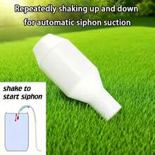 Bomba de sifón manual sin electricidad, herramienta de drenaje automático para jardín, piscina y acuario. Herramienta de manguera de sifón de jardinería que utiliza el principio de inercia física - Ver 10