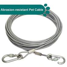 Stainless Steel Pet Leash Set – Portable With Carabiner – Suitable For Indoor/Outdoor Laundry, Camping, Bathroom And Dormitory – Dog Leash – Multi-Purpose Galvanized Steel Wire Rope - Multicolor - View 8