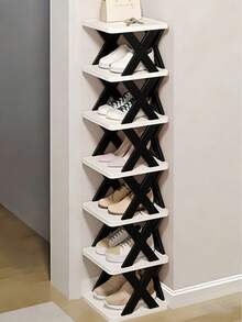 Portable Folding Shoe Storage Rack Multi-Tier Foldable Shoe Rack For Men And Women Small Shoes Organizer Shoe Stand Shoe Cabinet For Entryway Closet Bedroom Hallway And Small Spaces Bedroom Stuff Home Essential - Multicolor - View 14
