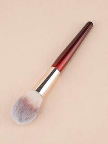 Large Concealer Brush Red Soft Synthetic Hair Round Tapered Makeup Brush For Liquid And Cream Foundation Blusher - Red - View 1
