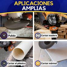 Kit De Amoladora Esmeriladora Angular Inalambrica  20 V, Incluye Bateria y Cargador ,Hojas de Corte,Pulido,etc. - Naranja - Ver 9