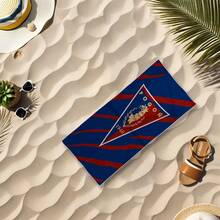 1948 标志沙滩巾 - 速干、防沙、轻盈超柔软涤纶混纺面料，240克/平方米，是游泳、沐浴、旅行、水疗、露营和泳池边活动的理想之选，旅行毛巾 | 标志沙滩巾 | 轻便毛巾，沙滩巾 - A - 查看 3