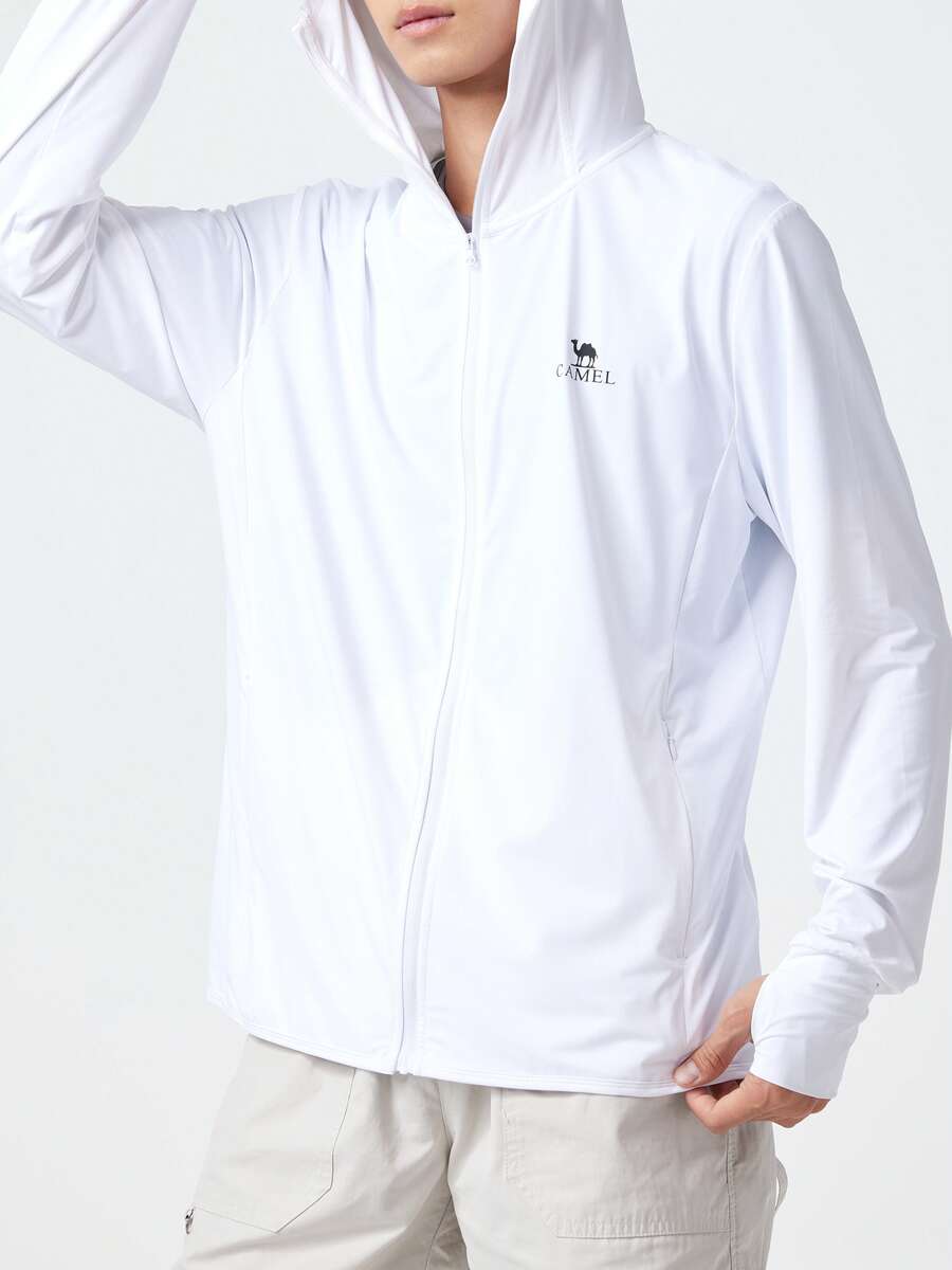 CAMEL CROWN Men's Sunscreen Clothing, Lightweight Breathable UV Protection Outdoor Apparel For Spring & Summer - White Cobblestone - View 1