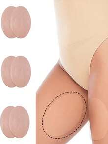 Miếng dán chống ma sát cho đùi, miếng dán co giãn chống ma sát, thấm hút mồ hôi, thoải mái, bảo vệ đùi khỏi ma sát, phù hợp với mọi dáng người, bảo vệ khỏi tổn thương do cạo lông, keo dính lâu trôi cho vùng đùi trong, thích hợp cho đùi, yoga, chạy bộ và mùa hè. - hình bầu dục - Xem 3
