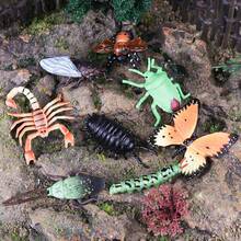 24 piezas Juego de Modelos Realistas de Insectos y Animales en Miniatura, Incluyendo Mariposa, Hormiga, Libélula, Mantis, Abeja, Escorpión, Araña, Cigarra, Mosca, Cucaracha, Juguete Educativo para Niños. Regalo de Decoración para Pascua y Halloween - Multicolor - Ver 5