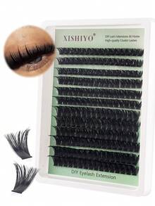 Bộ 192 sợi mi giả D-Curl mềm mại, dung lượng lớn, phù hợp cho người mới bắt đầu, mềm mại và tự nhiên, thích hợp sử dụng tại nhà, mi giả dạng tách sợi, nhẹ và có thể tái sử dụng, kiểu dáng cổ điển, mi tổng hợp, bao gồm nhíp, cọ chải mi và mascara, bộ mi giả, phù hợp cho người mới bắt đầu, bộ dụng cụ nối mi, trang điểm mắt 5D, thích hợp cho sử dụng hàng ngày, các dịp trang trọng, đám cưới, v.v. - Nhiều màu - Xem 3