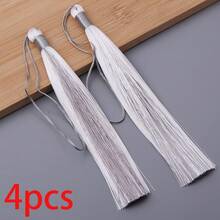 4pcs/Pack Dual-Color Tassel Pendant, Contrast Color Design, Bag/Key Chain Decor, DIY Craft Accessory, Clothing/Home Decor, Bookmark Making Tassel - Tassel - View 19