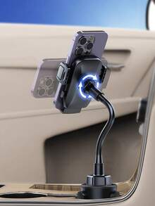 360°旋转球形接头和11英寸柔性鹅颈管让您可以自由地在垂直和水平位置之间切换，而不会妨碍控制，从而确保最佳视角，无论是在城市道路上还是在崎岖的山路上。 - 黑色 - 查看 10