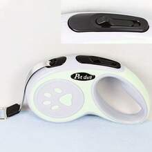 5m/3 Meters Heavy Duty Reflective Retractable Dog Leash, Non-Slip Handle, Strong Braking And Locking System, 360° Tangle-Free Hook, Suitable For Small To Medium Dogs Under 33lbs - Multicolor - View 8