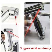 High Pressure Handheld Shower Head Set - Gold Plated Plastic Material, 59-Inch Hose And Wall Mount Bracket, Self-Cleaning Shower Head, Suitable For Bathroom, Pet Washing, Durable Leak-Proof Design, Bathroom Shower System | Modern Style | Long-Lasting Durable Surface Treatment, Shower System Replacement - A - View 3