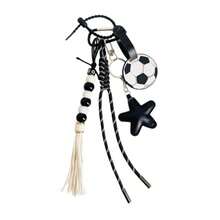 QTMY Cute Star Football Beaded Rope Braided Keychain Bag Charms For Handbag Purse Backpack Accessories For Bogg Bag720 - như hình - Xem 8