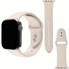 Silicone Band For Apple Watch Strap 46mm 44mm 45mm 40mm 41mm 42mm 49mm Sport Bracelet Series 11 10 9 8 7 6 5 SE Ultra 3 2 - Midnight Blue - View 2