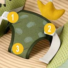 Baby Bouncer,Portable Baby Bouncer For Infant,Modern Baby Bouncer Seat,Infant Bouncers With Music For Babies 0-6 Months Up To 20 Lbs Lightweight For Indoor And Outdoor As Hallowee & Christmas Gifts(Little Crocodile) - Green - View 5